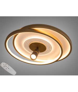 Люстра LED Колір  білий + -золото 66Вт 5532WH+G dimmer
