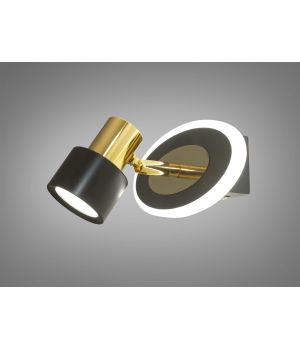 Настінний LED світильник чорний золото 9W 5973/1