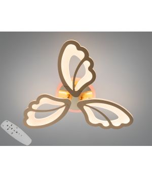 Стельова люстра LED пелюстки золото 50Вт 8166/3G LED 3color dimmer