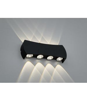 Архітектурне бра чорне 8 променів LED DFB-8622-8BK