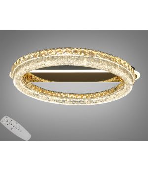 Стельова LED люстра золото 112Вт MX6027/600S-gold