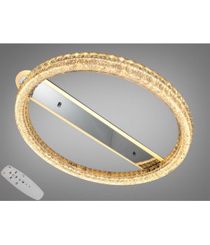 LED люстра стельова пульт хром 150Вт MX6027/600HR