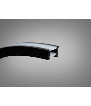 Гнучкий профіль для LED стрічки, накладний PLS-1210IN BLACK