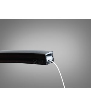 Гнучкий профіль для LED стрічки, накладний  PLS-1212EN BLACK