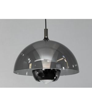 LED підвіс  чорний хром димчасте скло 7 Вт QY-H1205 PB+GY