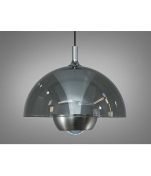 LED підвіс  чорний хром димчасте скло 7 Вт QY-H1205 SN+GY