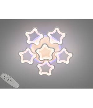 Люстра стельова LED Art-Studio Зірочки біла 95Вт  1660/5+1WH LED 3color dimmer