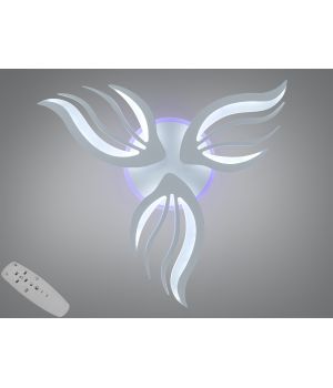 Стельова LED люстра біла 52Вт  2527/3WH LED 3color dimmer
