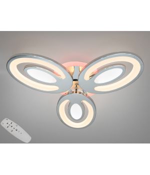 Стельова LED люстра хром 60Вт  2528/3HR LED 3color dimmer