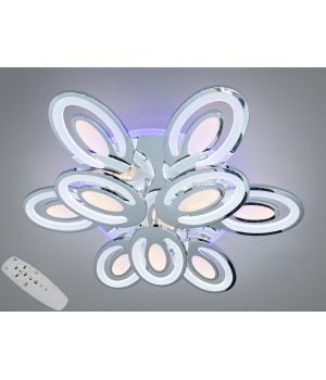 Люстра стельова LED  хром 176Вт 2528/6+3HR LED 3color dimmer 