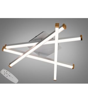 Стельова LED люстра біла 4 лінії  80Вт 2535WH dimmer