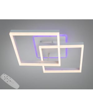Стельова LED люстра біла 64W 2546WH LED 3color dimmer