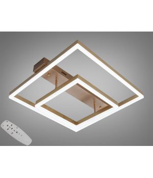 Люстра LED стельова золото 72Вт 2547G dimmer