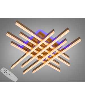 Стельова люстра LED золото димер пульт 136Вт 7012G LED 3color dimmer