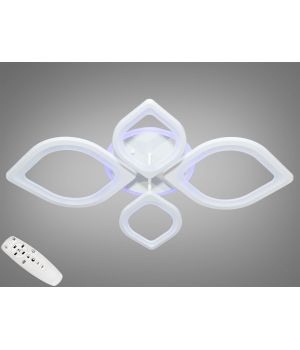 Стельова LED-люстра від  Art-Studio  з диммером та підсвічуванням, 105W 8073/2+2WH LED 3color dimmer