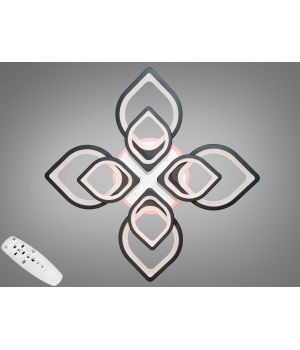 Світлодіодна люстра від Art-Studio  з пультом, диммером, 150W 8073/4+4BK LED 3color dimmer
