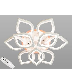 Люстра led з пультом в дитячу  від Art-Studio з диммером, біла люстра, 165W  8073/6+3WH LED 3color dimmer