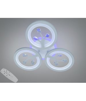 Люстра стельова LED Art-Studio біла 50W 8135/3WH LED 3color dimmer