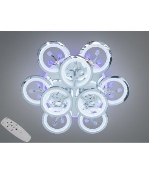 Стельова люстра Art-Studio хром LED 140Вт 8135/6+3HR LED 3color dimmer