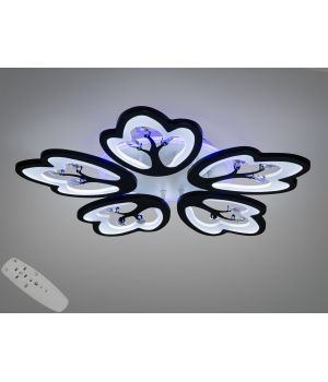 Стельова люстра Art-Studio LED чорна  60Вт 8148/5BK LED 3color dimmer