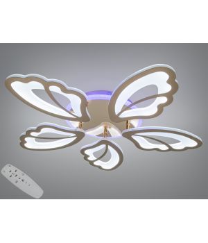 Стельова LED люстра золото 80Вт 8166/5G LED 3color dimmer