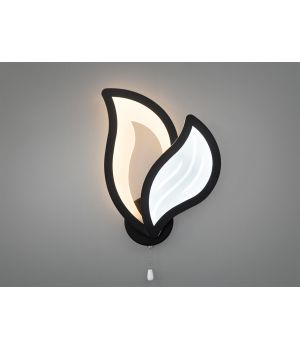 Настінне LED бра Листок чорний 25W 9033/1BK