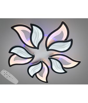 Стельова LED люстра Art-Studio Пелюстки чорна 130Вт 9033/5BK LED 3color dimmer