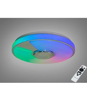 Люстра стельова смарт Art-Studio біла  RGB BT 70 Вт DB-8309/400RGB+MP3+TUYA