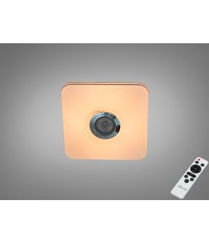 Стельова люстра смарт біла 45 Вт RGB Bluetooth колонка TUYA Smart Life DB-8501A/280x280RGB+MP3+TUYA
