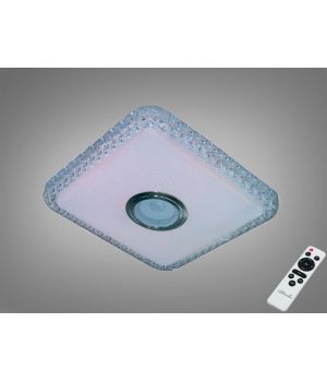 LED стельова люстра біла 45 Вт з Bluetooth колонкою DB-8501C/280x280RGB+MP3