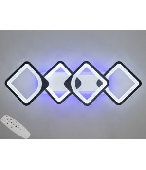 Люстра стельова від Art-Studio  8060 чорна 70Вт H8060/2+2BK LED 3color dimmer