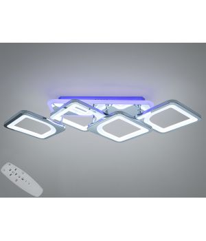 Світлодіодна люстра  від Art-Studio   хром з пультом 69 Вт  H8060/2+2HR LED 3color dimmer