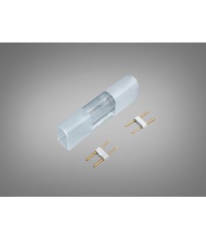 Конектор NEON для неону 220V прозорий 2 контакти P220-NEON-I