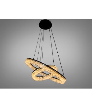 Підвісна LED люстра від Art-Studio чорна 54W 1712/500+300BK
