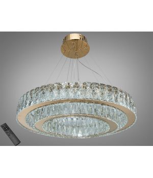 Люстра підвісна кришталева LED від Art-Studio  хром 115Вт пульт 575/600+420G