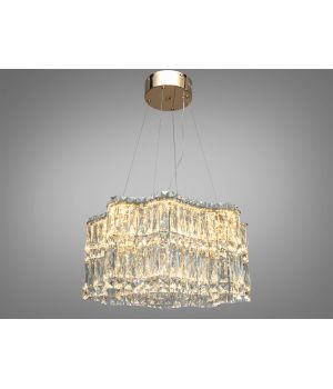 Підвісна кришталева люстра від Art-Studio  LED золото 68Вт  576/500G