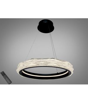 Підвісна LED люстра кільце від Art-Studio чорна 84W пульт 583-500BK