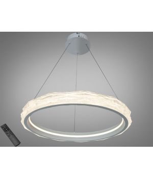 Підвісна LED люстра біла від Art-Studio  95Вт пульт до 16м² 583-600WH