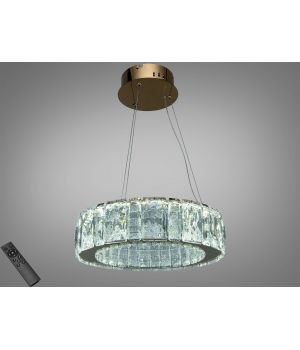 Підвісна люстра LED кришталь від Art-Studio золото 45Вт  585/400G