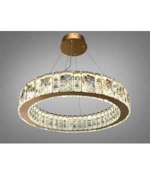 Підвісна люстра від Art-Studio золото кришталь 68Вт LED 585/600G