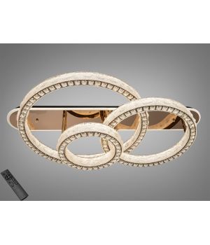 LED люстра стельова від Art-Studio золото 200W 3 кільця  663/800+600+400GD