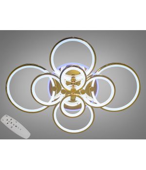 Стельова LED люстра від Art-Studio  золото 175W 8022/8G LED 3color dimmer