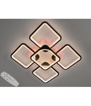 Люстра стельова від Art-Studio чорна 150Вт 8060/4+1BK LED 3color dimmer