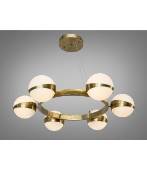 Підвісна люстра Лофт від Art-Studio  бронза 6 акрилових куль G9 8130-6Y BR