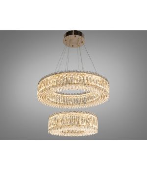 Підвісна LED люстра  від Art-Studio   85Вт 8693-600+400GD
