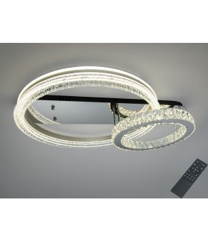 Стельова LED люстра від Art-Studio два кільця 120 Вт A8811/600+400B