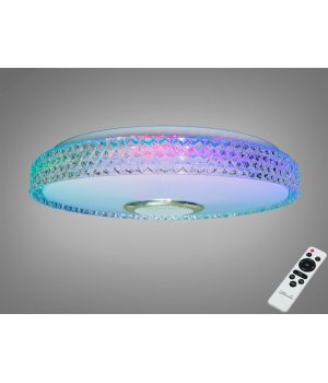 Люстра стельова смарт від Art-Studio  біла 70 Вт RGB BT DB-8304/400RGB+MP3+TUYA