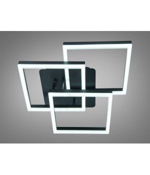 Стельова LED люстра від Art-Studio  чорна 3 квадратні рамки MX11058/3S BK