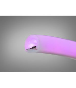 Гнучкий неон 24В круглий 11мм бузкове світло IP67 P24-NEON-R-PINK