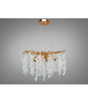 Сучасна кришталева люстра  від Art-Studio  "Гліцинія" P8068/D500G